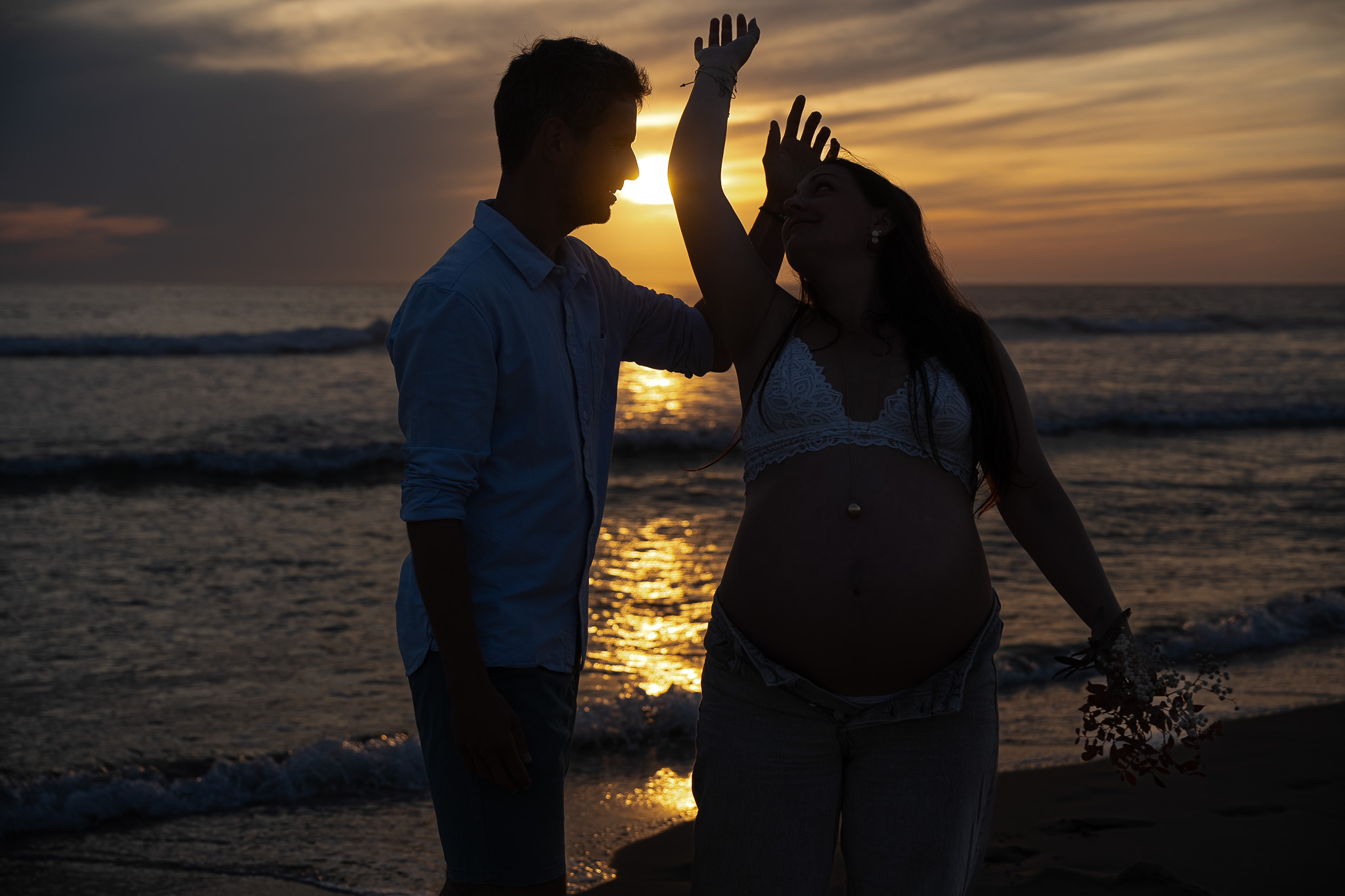 complicite-couple-grossesse-biscarosse-plage