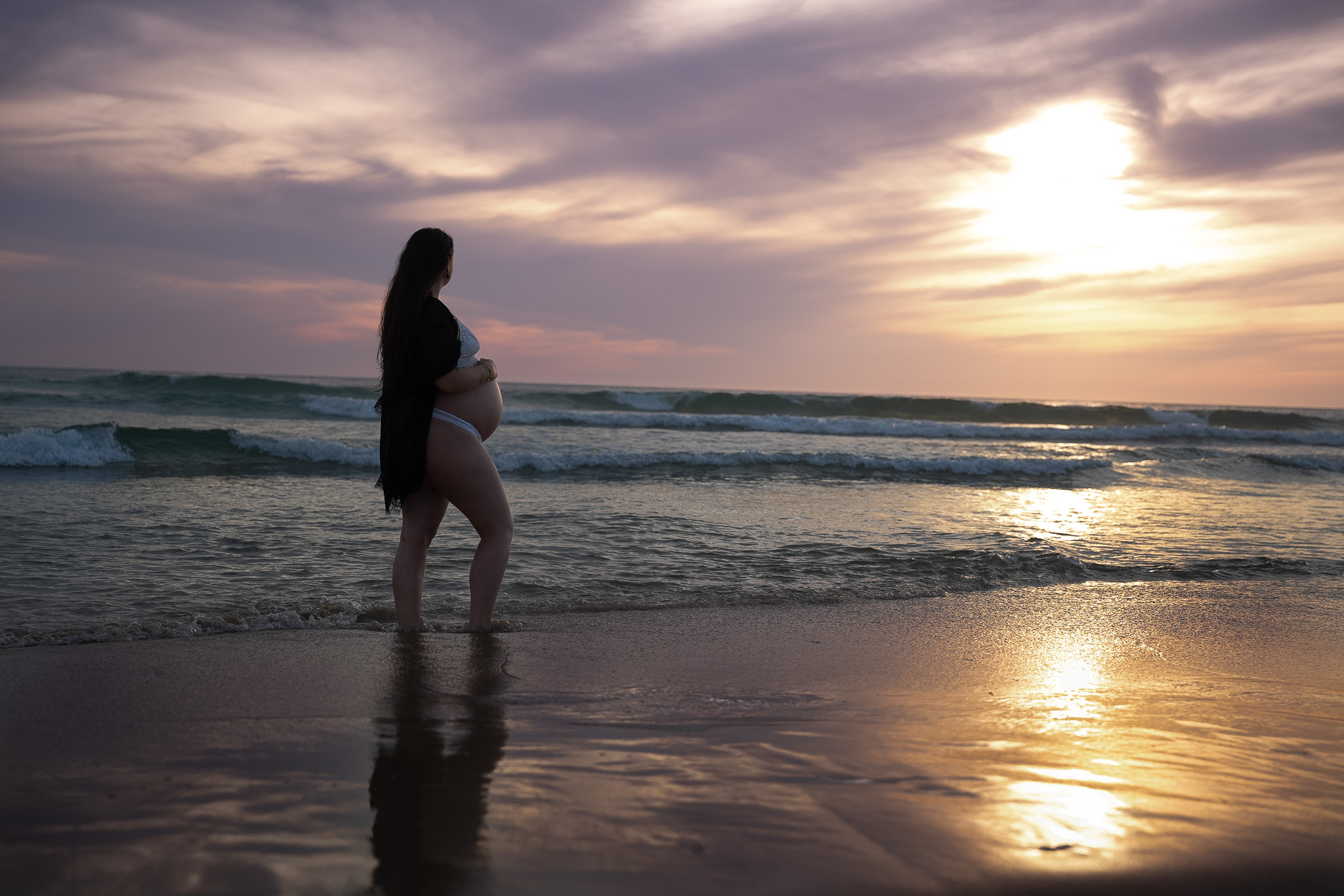 future-maman-bord-de-mer-biscarosse