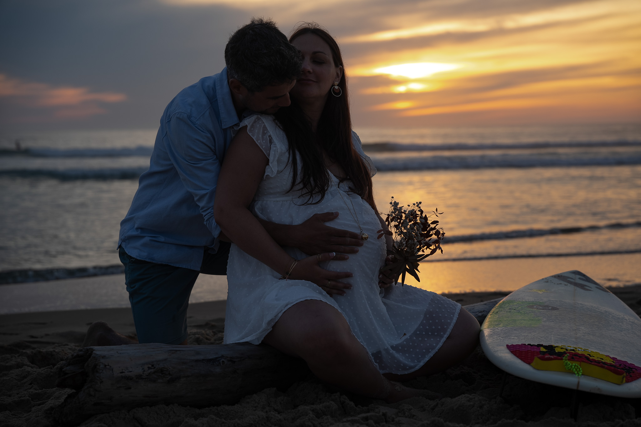 robe-grossesse-volante-plage-surf-biscarosse